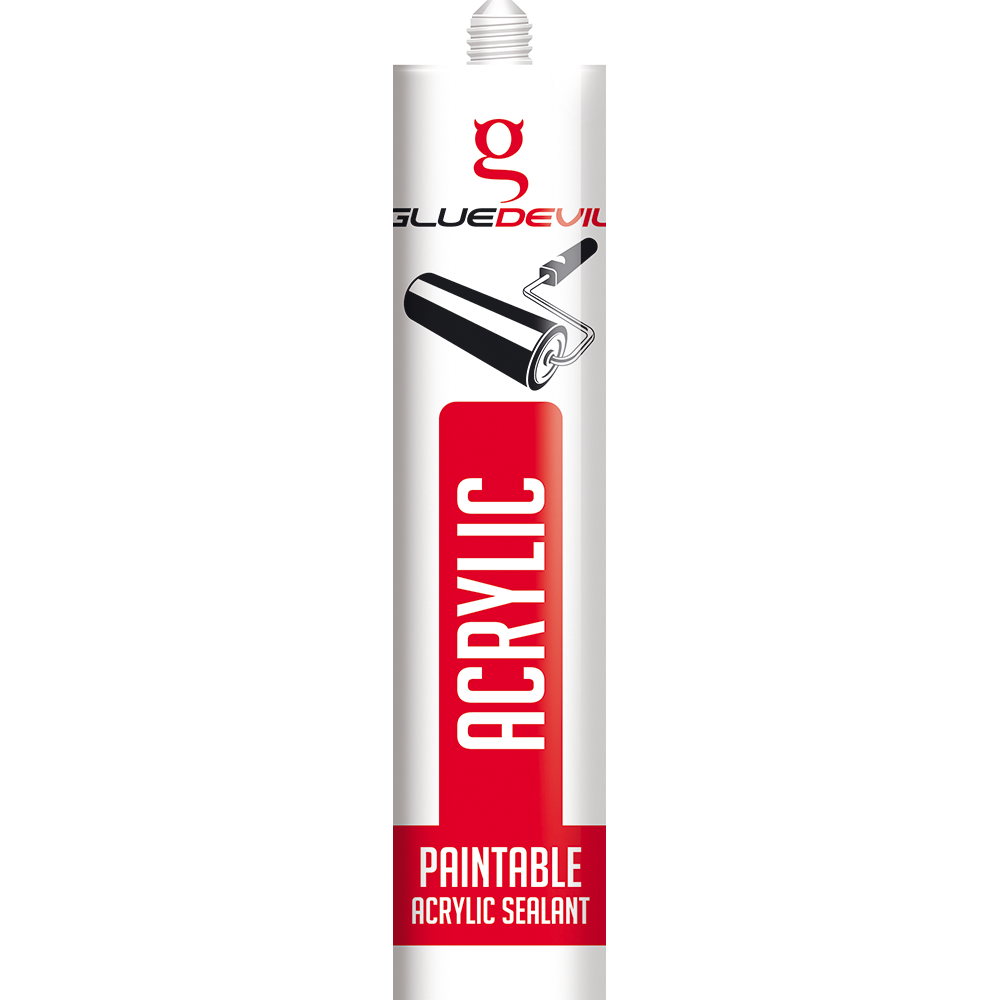 GLUEDEVIL 260ML ACRYLIC SEALANT WHITE