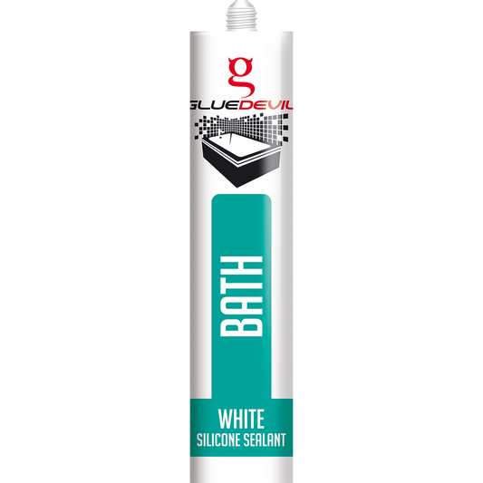 GLUEDEVIL BATH SILICONE SEALANT WHITE 280ML