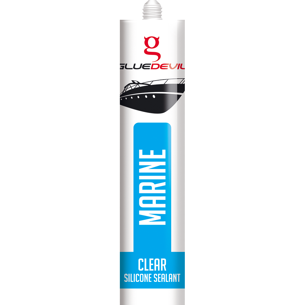 GLUEDEVIL MARINE SILICONE SEALANT CLEAR 280ML