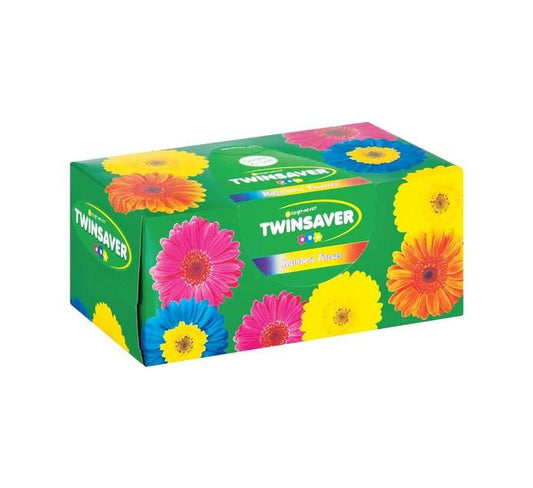 Twinsaver Facial Tissues - 180 Rainbow