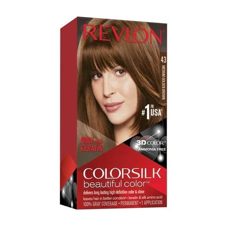 Revlon - ColorSilk 43 Medium Golden Brown Hair Color