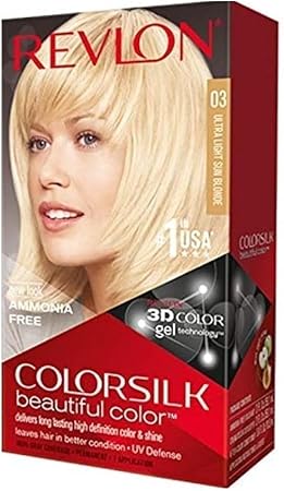 Revlon ColorSilk Beautiful Hair Color, 03 Ultra Light Sun Blonde