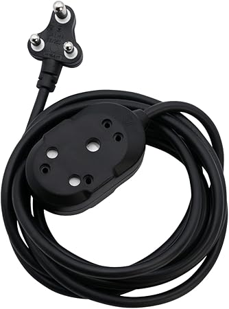 Switched SWD-70006-20-BK Socket Heavy Duty BTB Extension Leads, Black, 20 Meter Cable Length