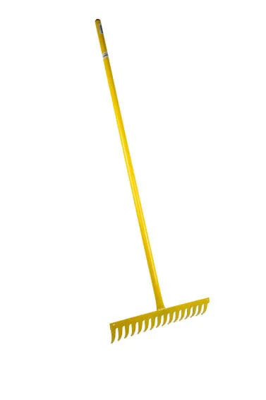 HEAVY DUTY STEEL RAKE (YELLOW)