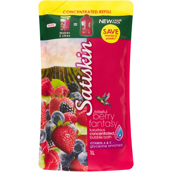 Satiskin Foam Bath Concentrade 1l Berry