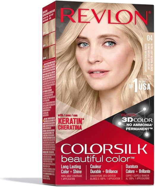 Revlon ColorSilk Beautiful Hair Color, 04 Ultra Light Natural Blonde