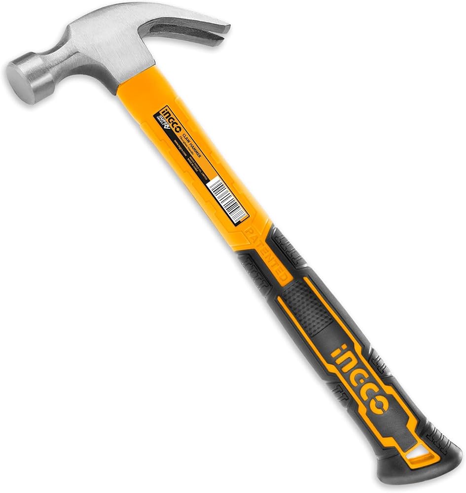 INGCO HAMMER CLAW 450G F/GLASS CARBON STEEL