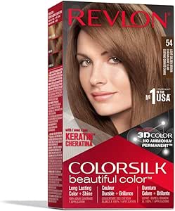 Revlon ColorSilk Beautiful Hair Color, 54 Light Golden Brown