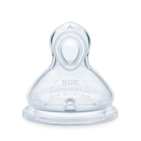 Nuk 6-18 Months Flow Control Teat Silicone For All Feed Types