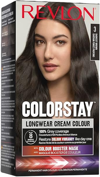 Revlon ColorStay Longwear Cream Hair Color, Dark Brown