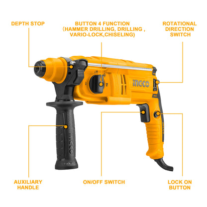 INGCO DRILL ROTARY HAMMER 650W BMC