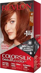 Revlon ColorSilk Beautiful Hair Color, 42 Medium Auburn