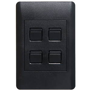 Lesco Apollo Switch Four Lever 1-Way 100×50 AP42SW4/1-SB