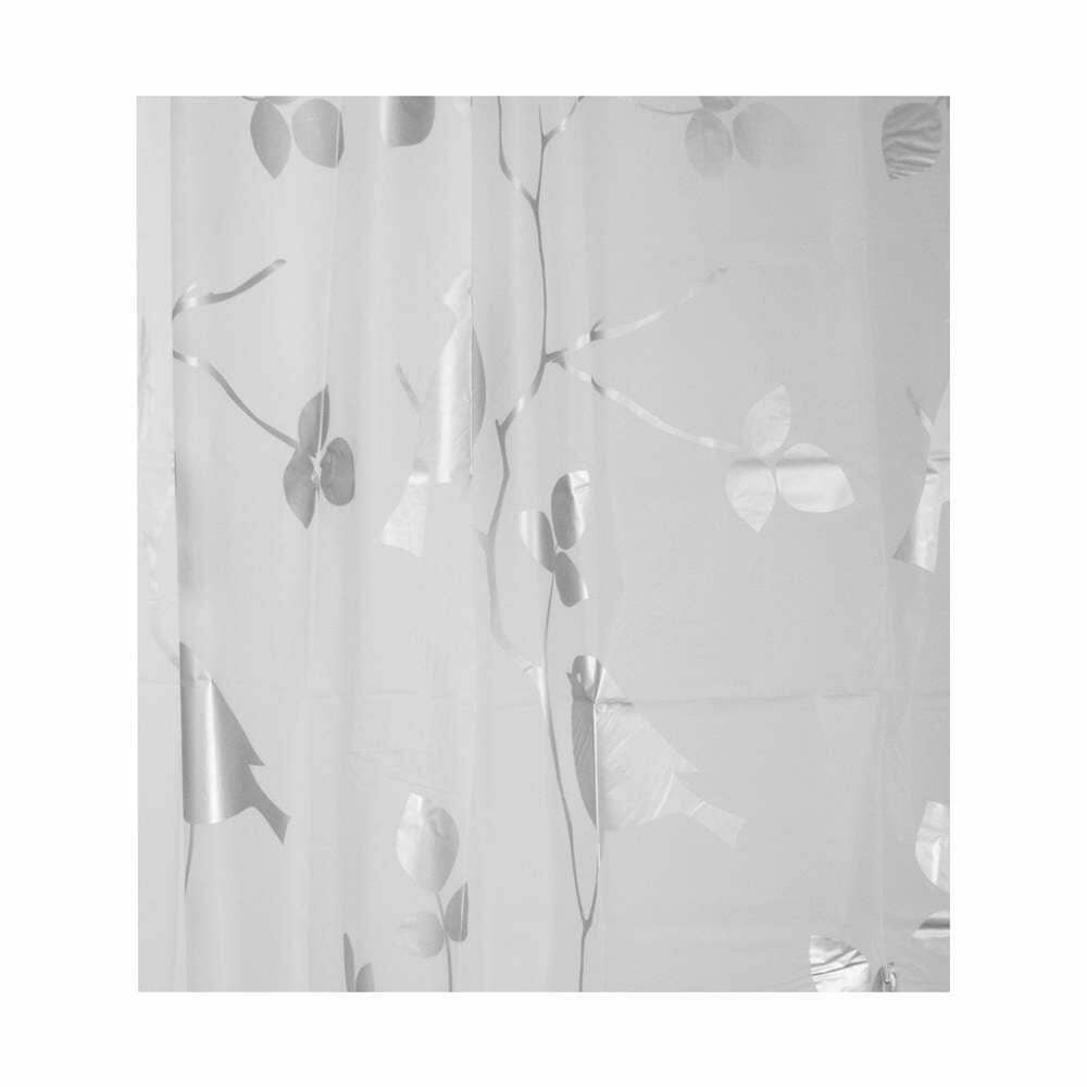 SHOWER CURTAIN â€“ SILVER BIRD