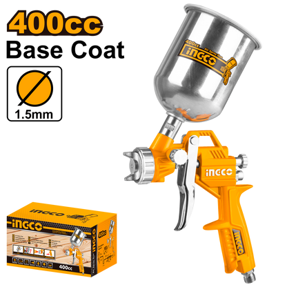 INGCO AIR SPRAY GUN GRAVITY 0.4L