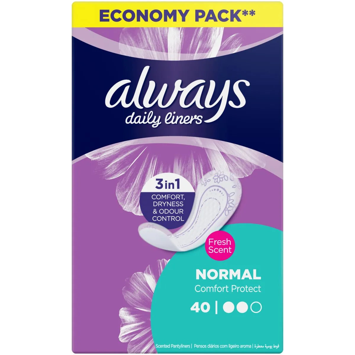 Always Panty Liners Normal (40's) Unscented/Scented - Scented