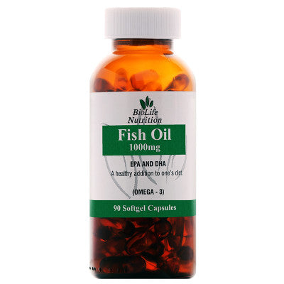BioLife Fish Oil 1000mg 90 Soft Gelatine Capsules