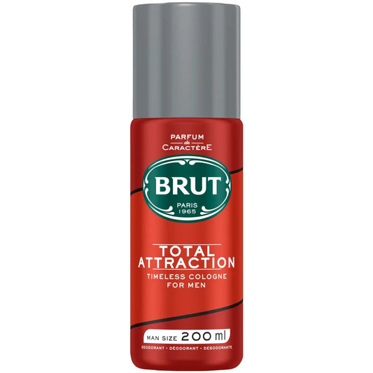 Brut Body Spray Deodorant 200ml - 200ml, Total Attraction