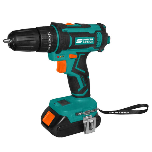 POWER ACTION 20V Cordless Impact Drill Driver