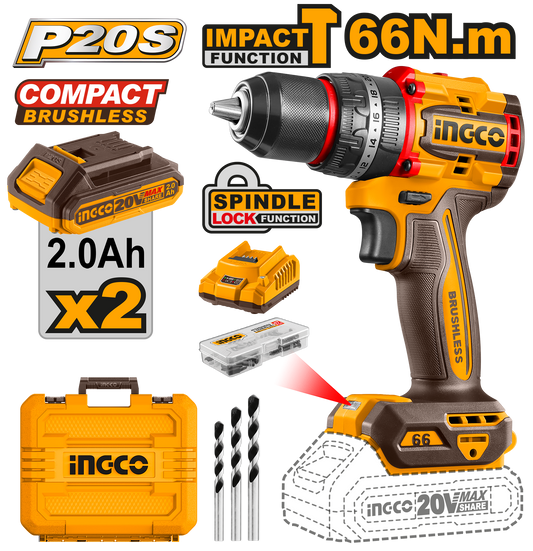20V PS+ C/L DRILL B/L 66NM IMP KIT +ACC