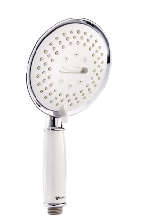Cobra SNUG Hand shower round 3 spray patterns white face plate