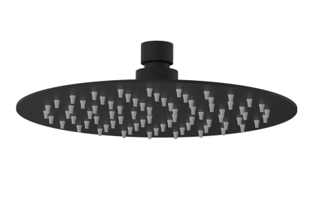 Cobra Seine Matte Black Shower Head round 200