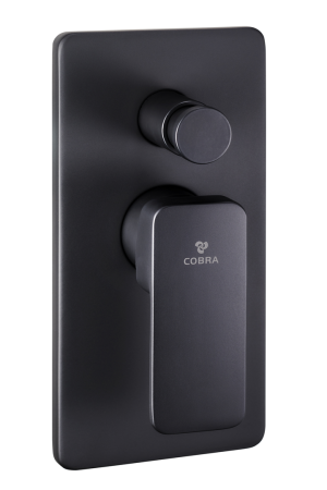 Cobra Arrive Matte Black Concealed Diverter Mixer
