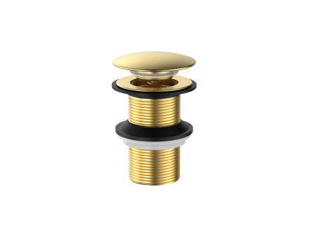 Cobra Seine Brushed Gold Waste Basin Click no slot