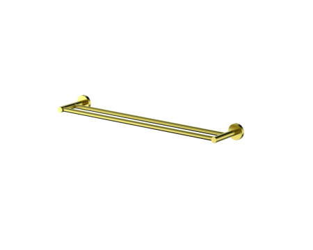 Cobra Seine Brushed Gold Double Towel Rail