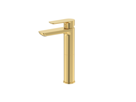 Cobra Seine Brushed Gold Basin Mixer Raised