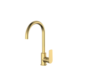 Cobra Seine Brushed Gold Sink Mixer