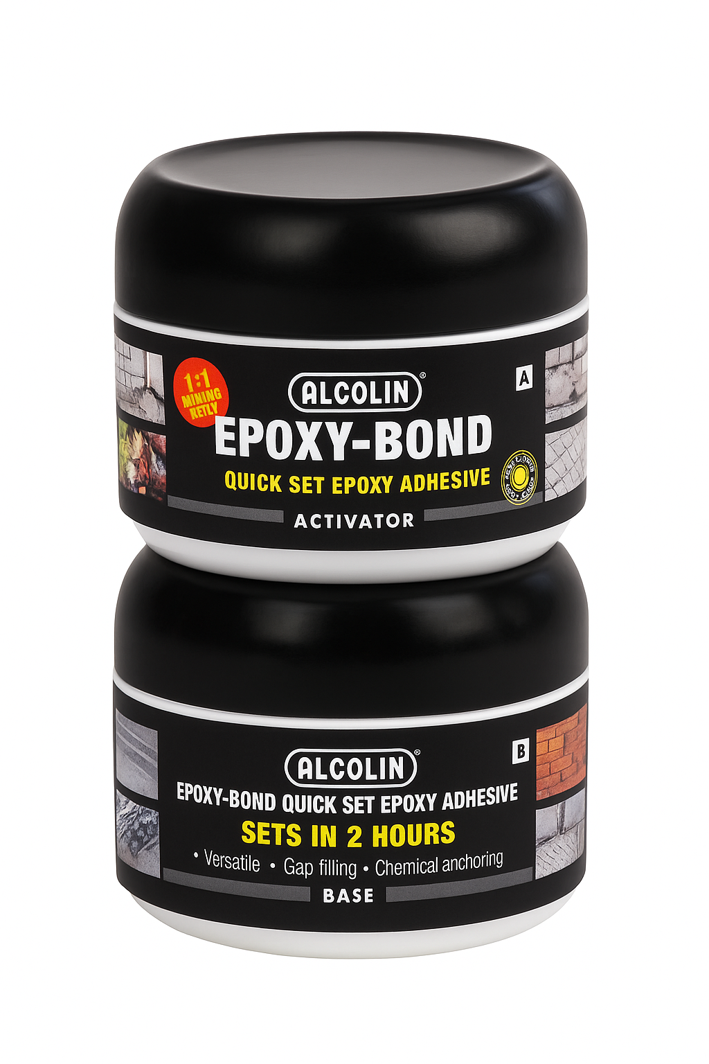 Alcolin Epoxy-Bond Adhesive Quick Set 500ml