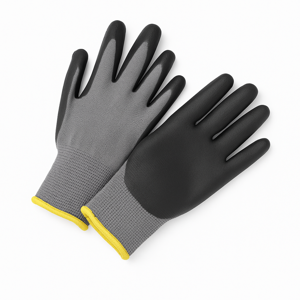 Gen Glove Nylon PU General Purpose Black WAN