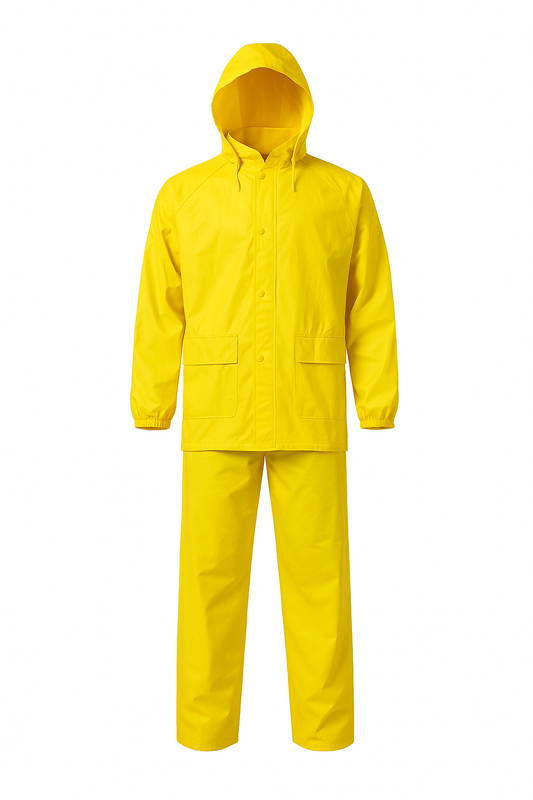 Matsafe Rain Suit Yellow Rubberised Large Matsafe