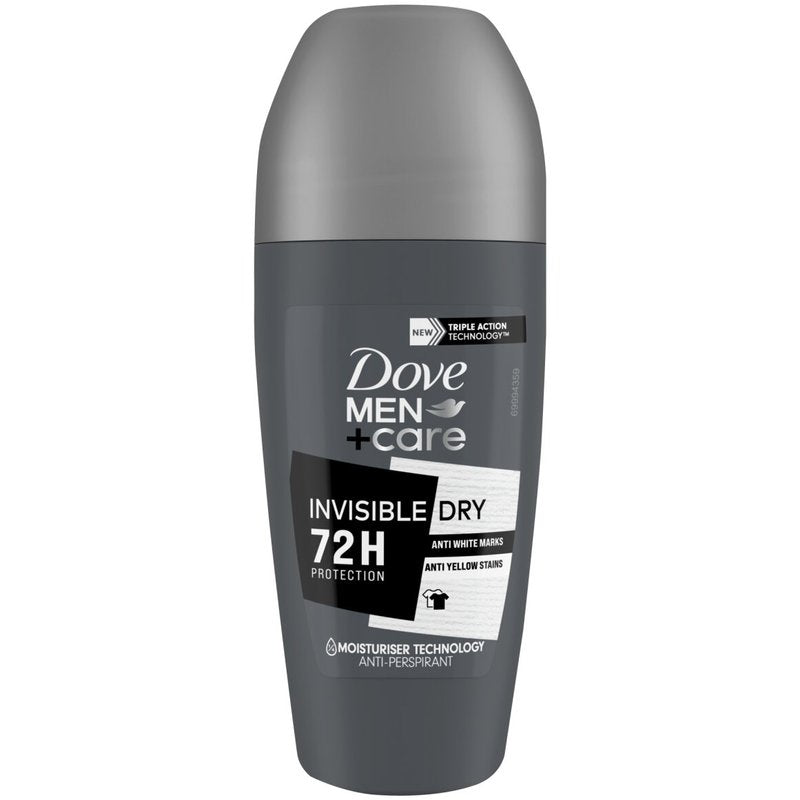 Dove Men+Care Invisible Dry Antiperspirant Deodorant Roll-On 50 ml