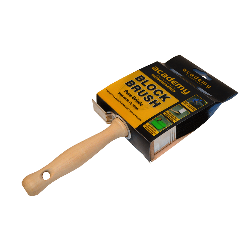 Academy Brushware — 100mm Mini Block Brush No.10