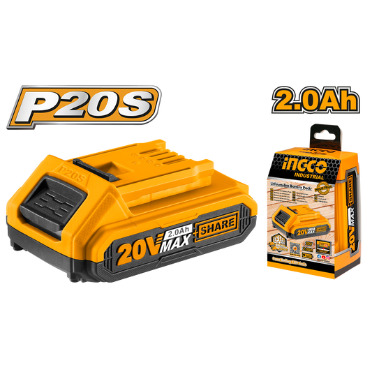 INGCO 20V PS+ C/L BATTERY  2.0AH