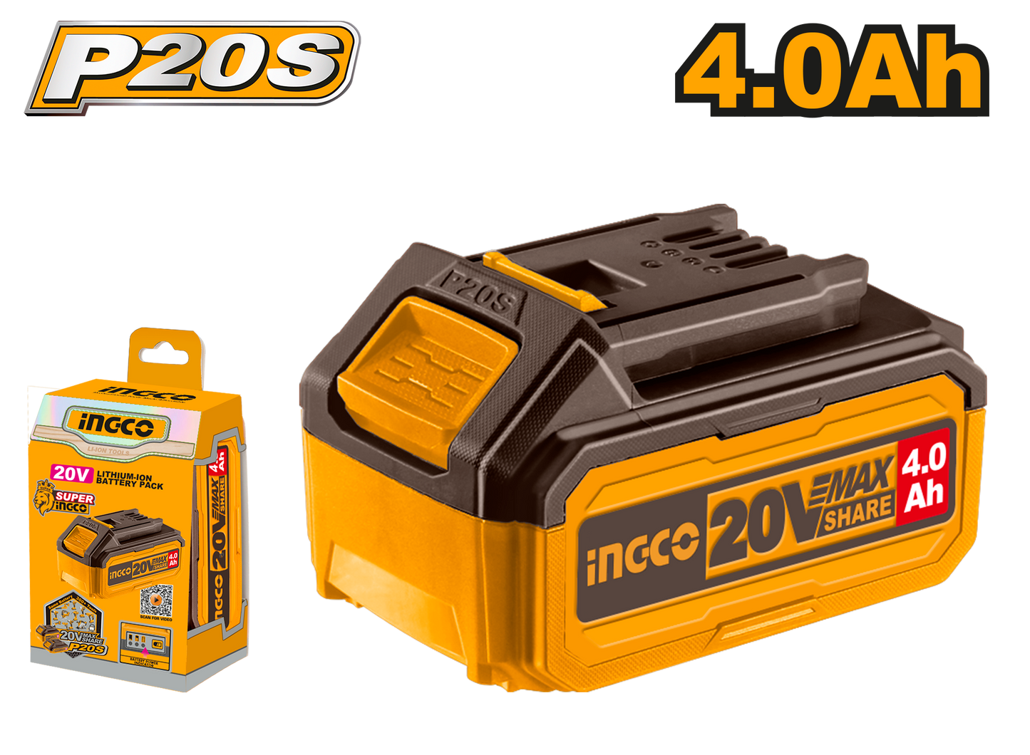 20V PS+ C/L BATTERY  4.0AH