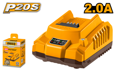 INGCO 20V PS+ C/L CHARGER 2.0AH