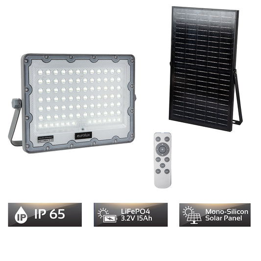 EUROLUX Solar 1400lm LED 6500K Floodlight
