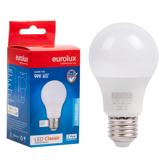 A60 Classic Core E27 LED 9w 6500 K