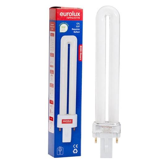 EUROLUX Cool White G23 9W PL9 2-Pin CFL