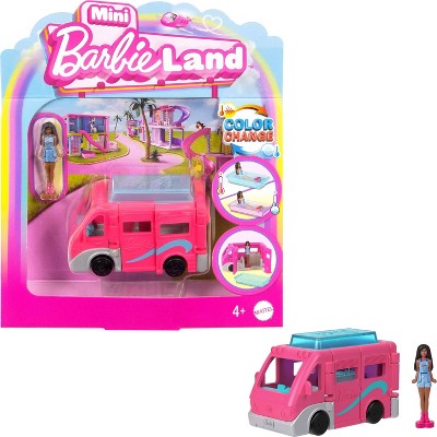 Barbie Mini BarbieLand Doll & Vehicle Set with 1.5 Doll & DreamCamper - 3pc : Target