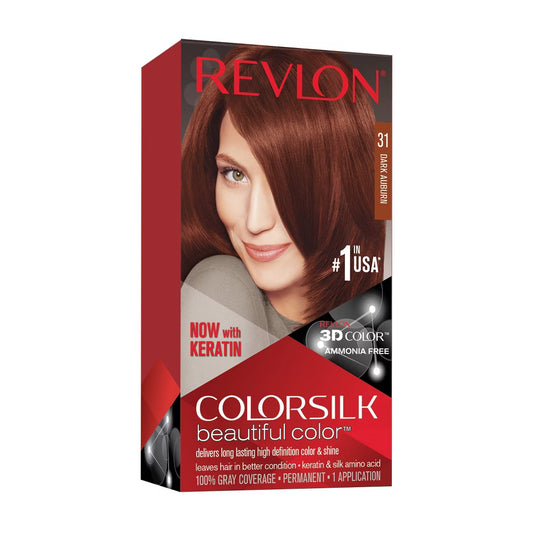 Revlon ColorSilk Beautiful Color Permanent Hair Color 31 Dark Auburn