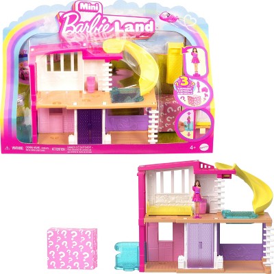 Barbie 1.5 Mini Land Doll House 3 with Funiture & Accessories : Target