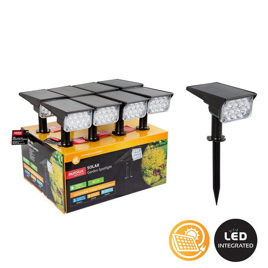 4w Solar Garden Spotlight with Adjustable Colour Temperature