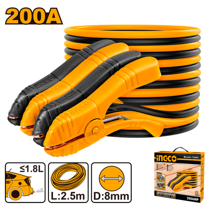 INGCO BOOSTER CABLE 200AMP IN BOX
