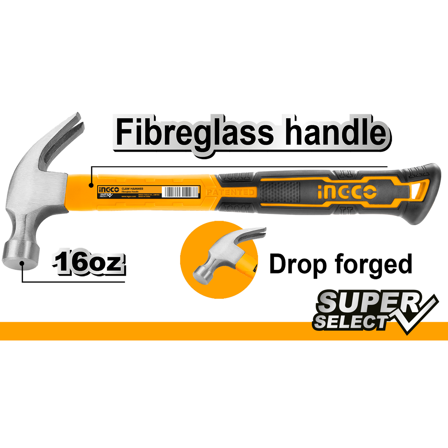 HAMMER CLAW 450G F/GLASS CARBON STEEL