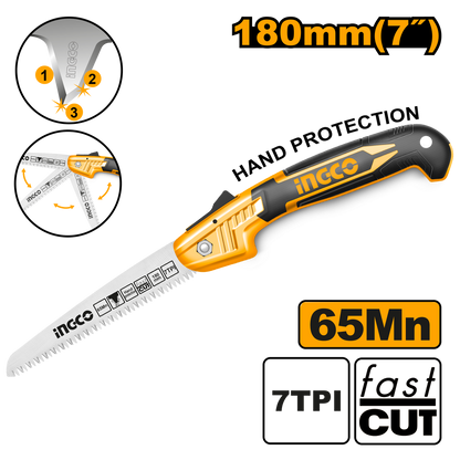 INGCO SAW FOLDING  180MM 7TPI