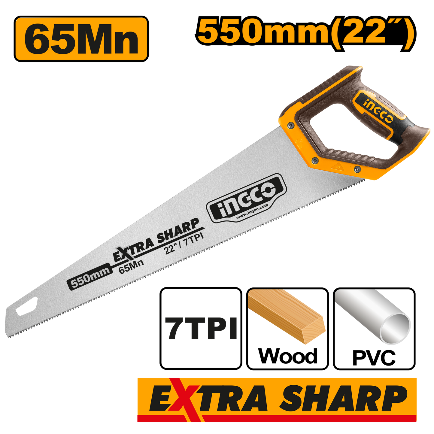 SAW HAND 550MM 7TPI BEV BLD